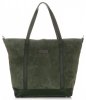 Bőr táska shopper bag Vittoria Gotti zöld V2939